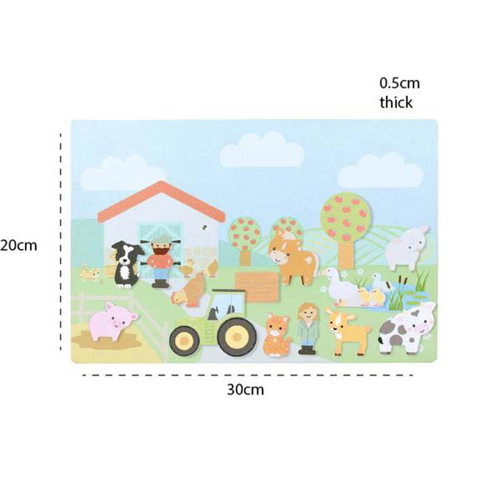 Orange Tree Toys Farmyard Magnetic Picture Board